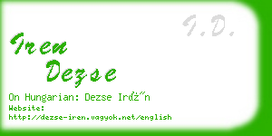 iren dezse business card